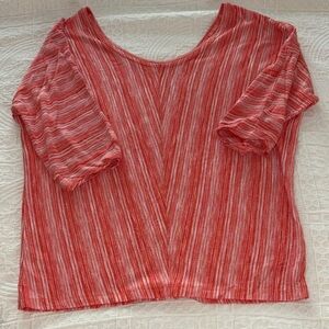 Striped Red Women's Top